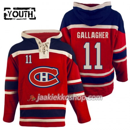 Lapsille NHL Montreal Canadiens Brendan Gallagher 11 Punainen Sawyer Hooded Sweatshirt
